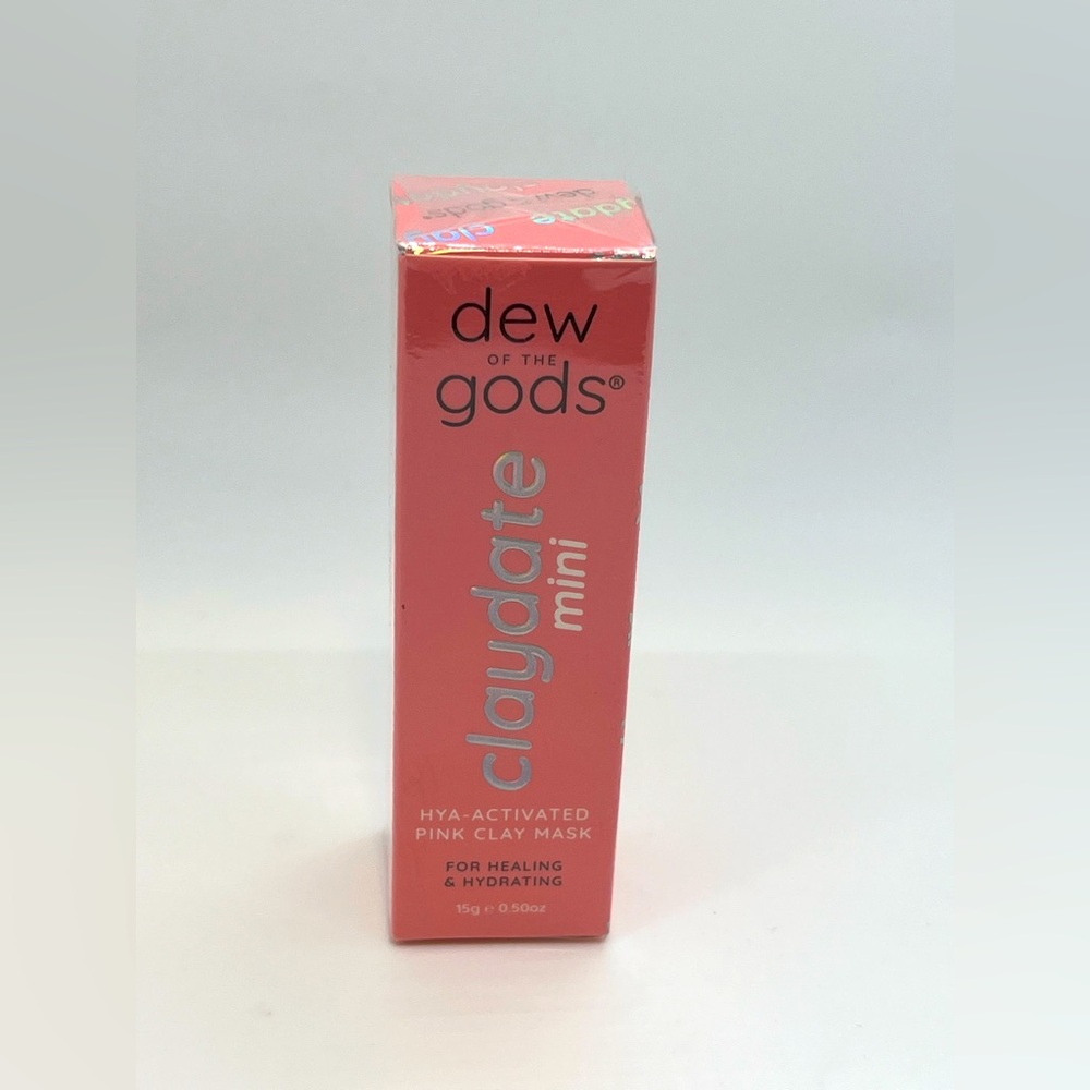 Dew of the Gods Claydate Mini Pink Clay Mask 15g~0.5 Oz Exp.01/03/26 New NIB